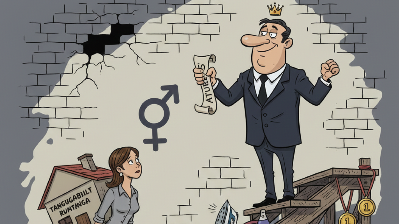 Ilustrasi Perempuan sebagai Subjek, Bukan Objek dalam Budaya Patriarki