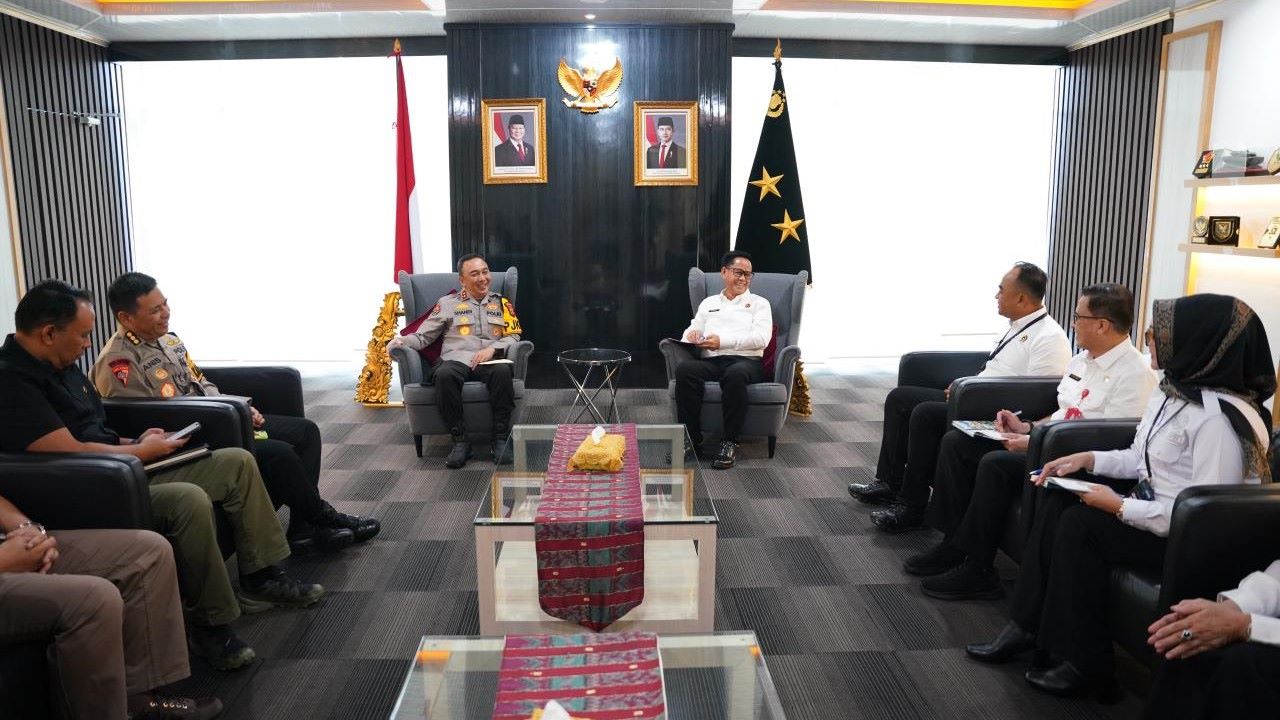 Kapolda Sumsel dan BPN Bahas Percepatan Sertifikasi Tanah di Mapolda Sumsel