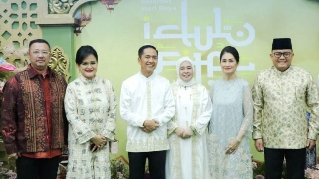 Ratu Dewa, Idul Fitri 1447 H, Palembang, Halal Bihalal, Rumah Dinas Wali Kota, Silaturahmi, Alex Noerdin, Pemerintah Kota Palembang