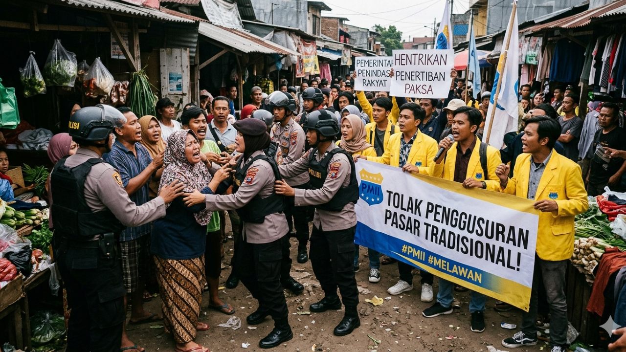 Detik-Detik Penertiban Pasar di Lubuklinggau Tuai Sorotan