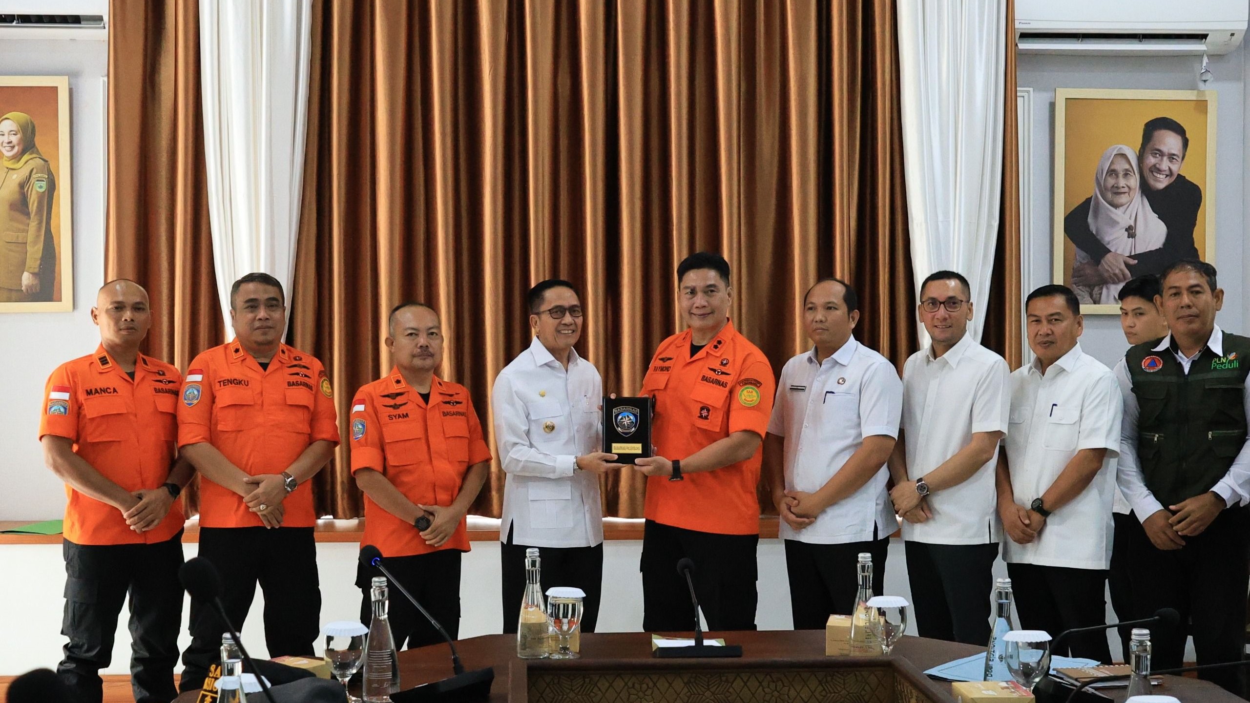 Wali Kota Palembang Ratu Dewa saat audiensi bersama Kepala Kantor SAR Palembang bahas peningkatan kesiapsiagaan masyarakat