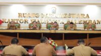 Sekda Palembang Aprizal Hasyim Pimpin Rapat Penguatan Integritas Pemerintahan di Ruang Parameswara