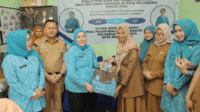 Dewi Sastrani Ratu Dewa Kick Off Distribusi PMT bagi Ibu Hamil Risiko Stunting di Sematang Borang
