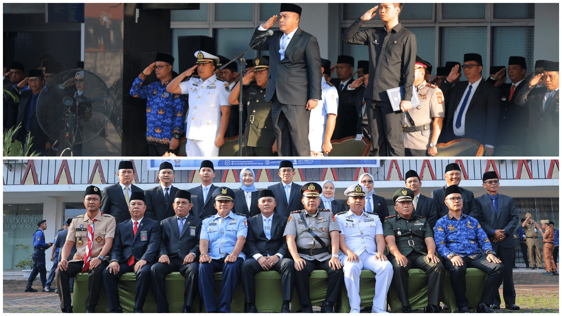 Upacara Harkitnas 2026 di Halaman Setda Kota Palembang