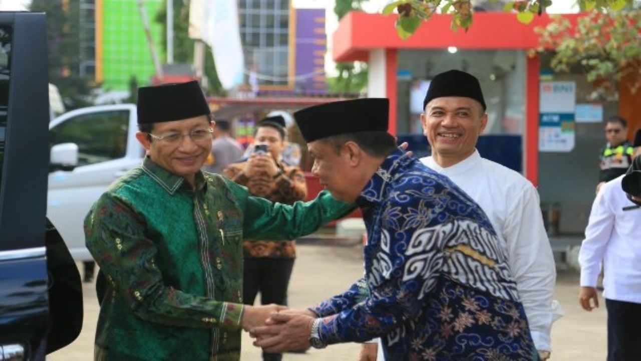 Wagub Sumsel Cik Ujang Hadiri Peresmian Masjid Irzanita Almukarromah Bersama Menteri Agama RI