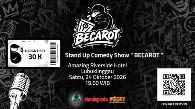 BECAROT, Panggung Komedi Anak Muda Lubuklinggau Siap Hadirkan Tawa dan Kritik